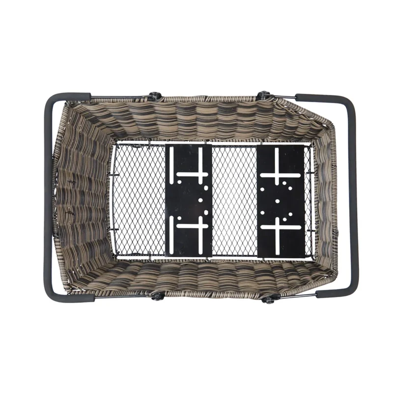 Panier vélo arrière look Rotin Basil Cento amovible