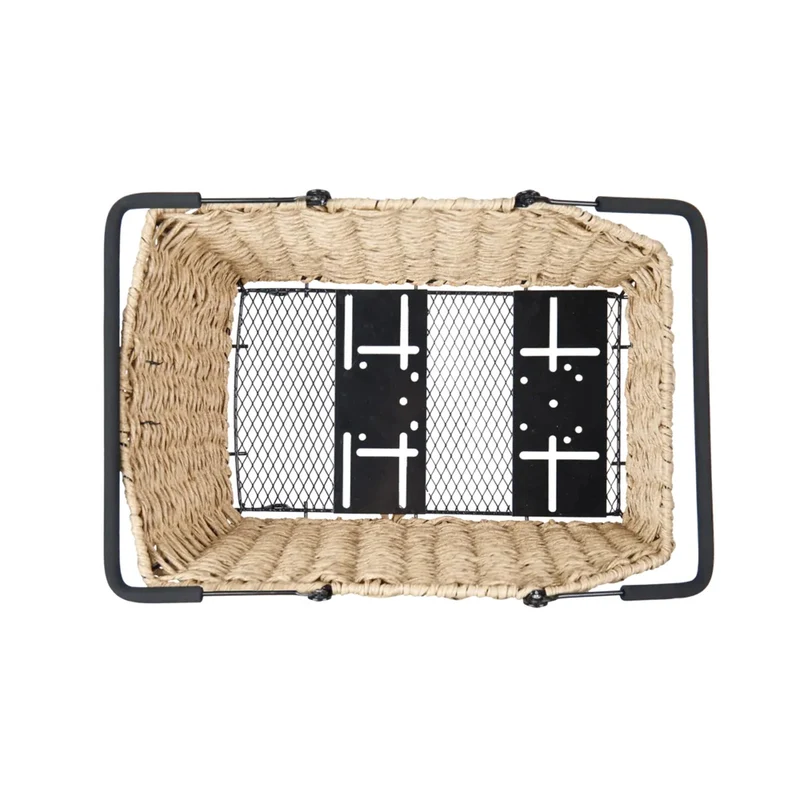 Panier vélo arrière look Rotin Basil Cento amovible