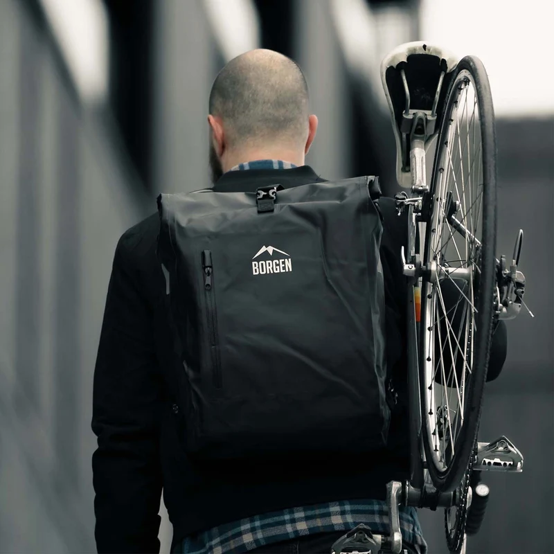 Gepäckträgertasche Fahrrad – Fahrradrucksack schwarz