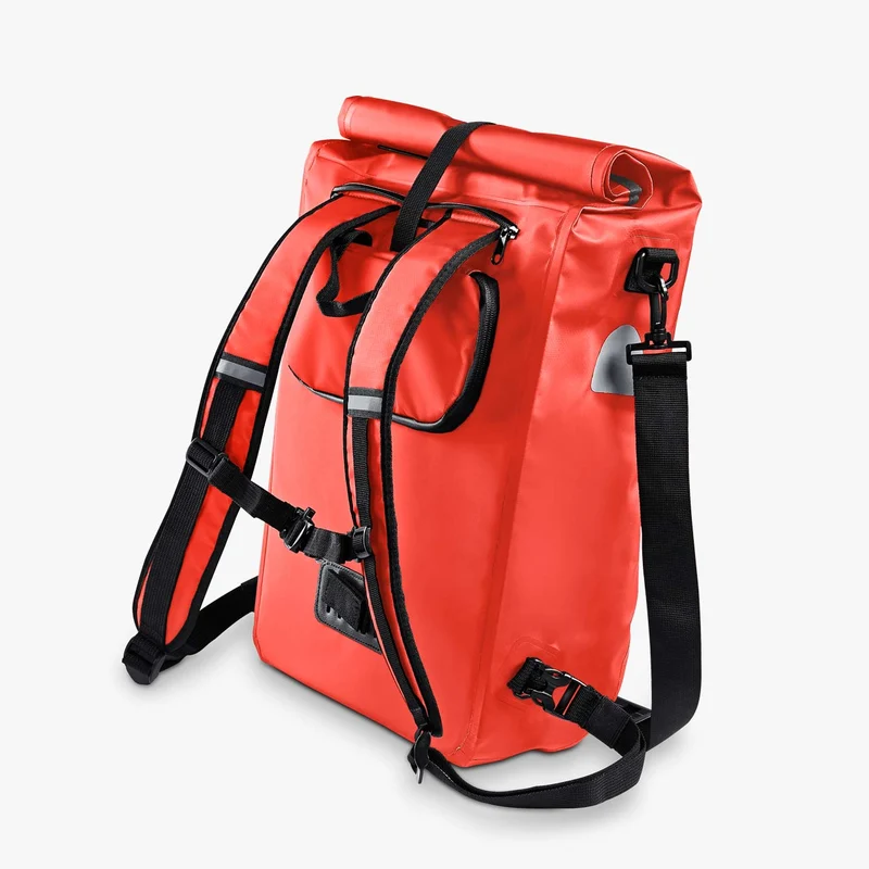 Gepäckträgertasche Fahrrad – Fahrradrucksack rot