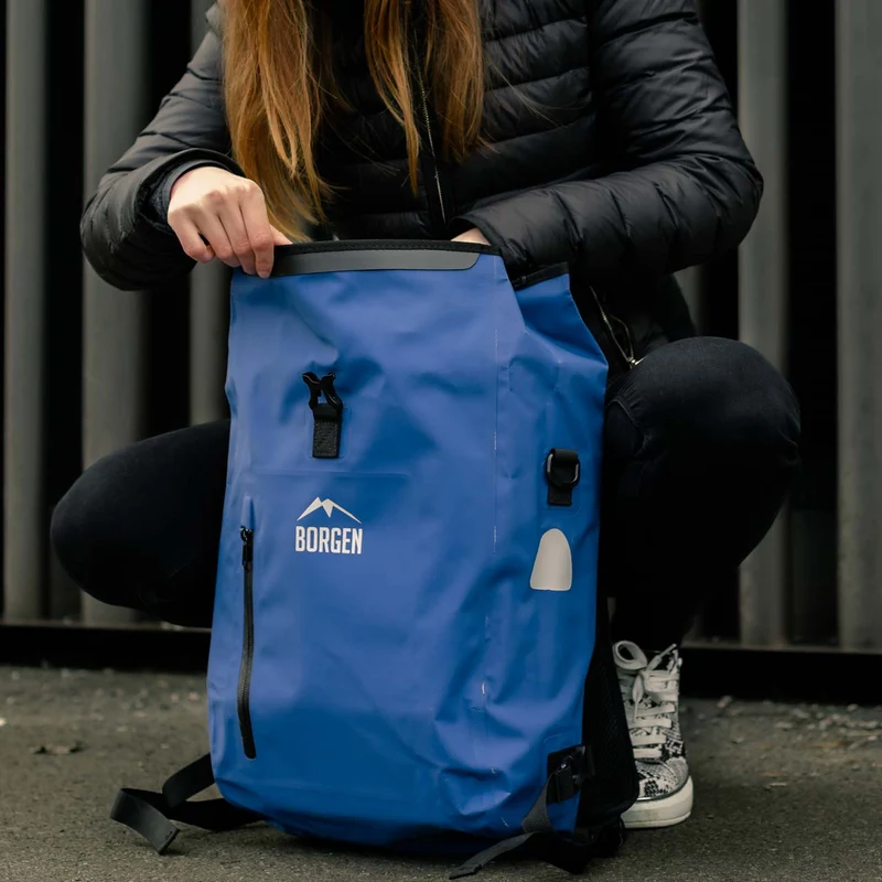 Fahrradtasche Gepäckträger – Fahrradrucksack blau