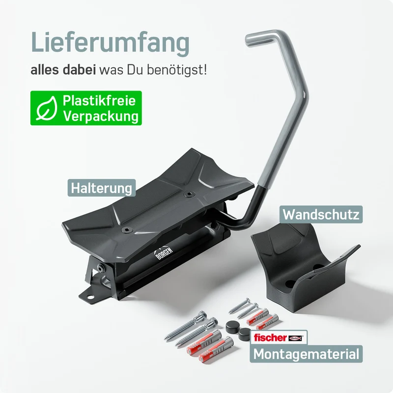 Borgen Fahrrad Wandhalterung Schwenkbar bis 35kg