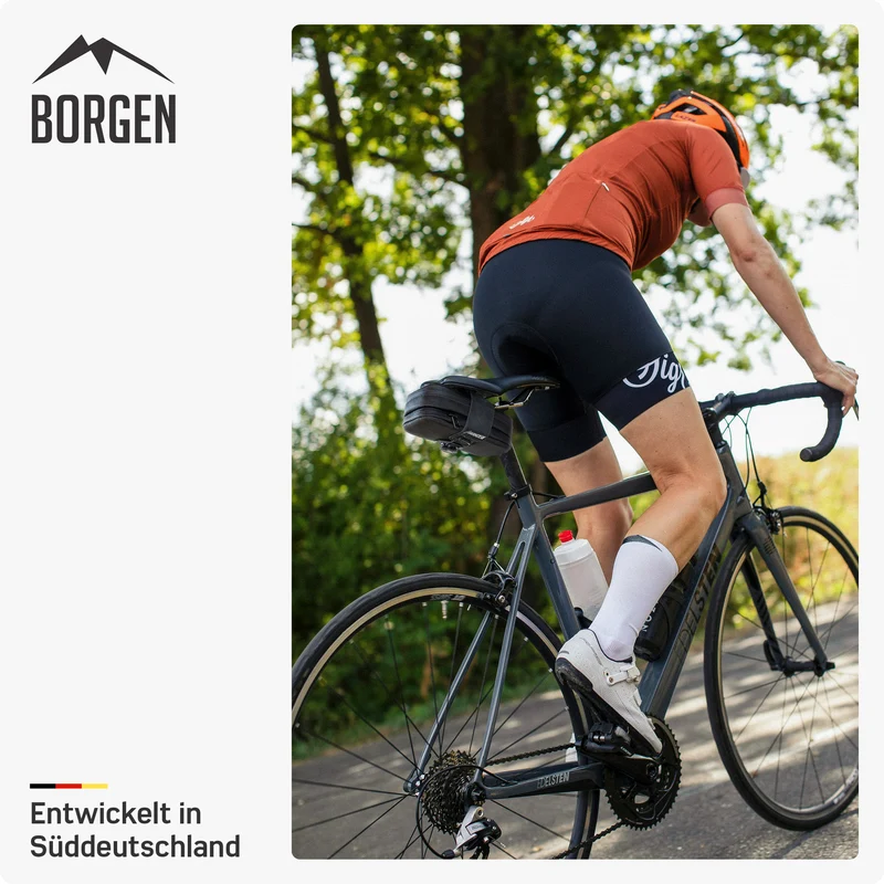 Borgen Satteltasche Fahrrad – Fahrradtasche mit stabiler Befestigung, reißfestes Material, wasserabweisend