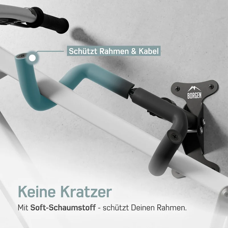 Fahrradhalterung Wand – Wandhalterung für Rahmen (Klappbar)