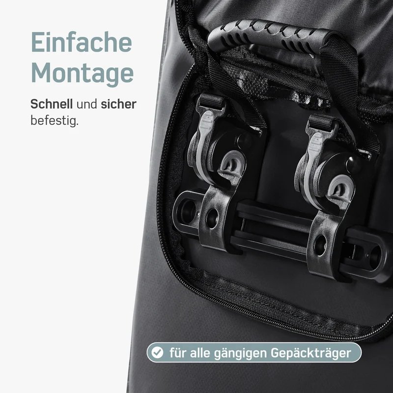 Borgen Fahrradtasche für Gepäckträger I 25 L