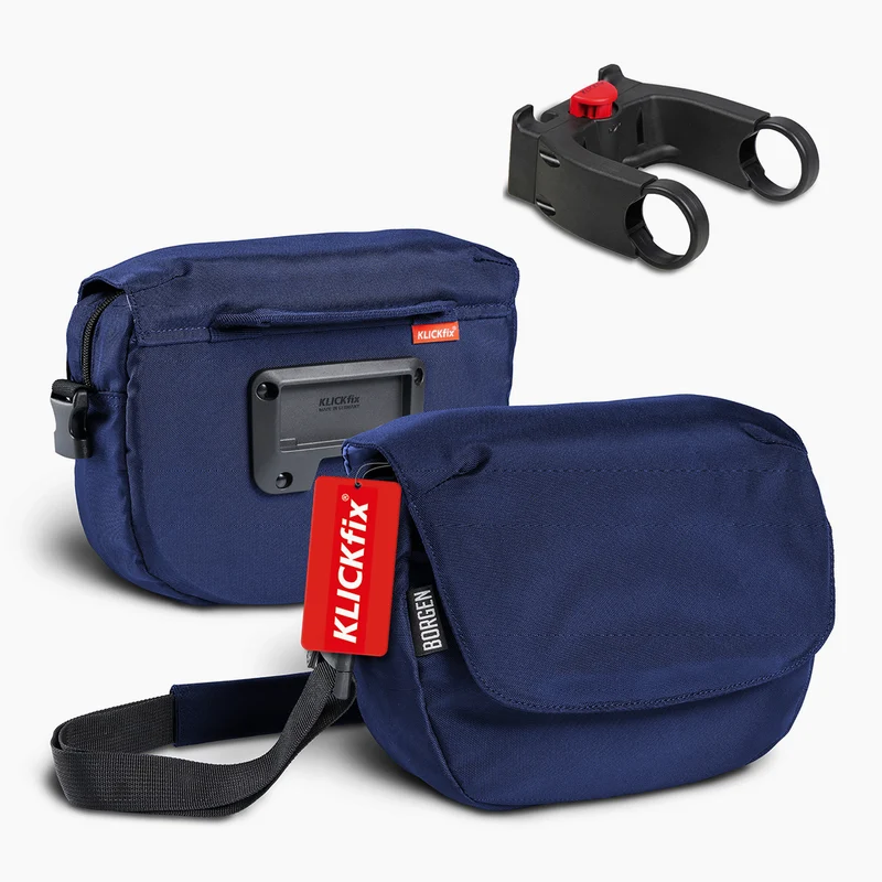 Borgen Lenkertasche mit KLICKFix Adapter – Lenkertasche für das Fahrrad | 5L