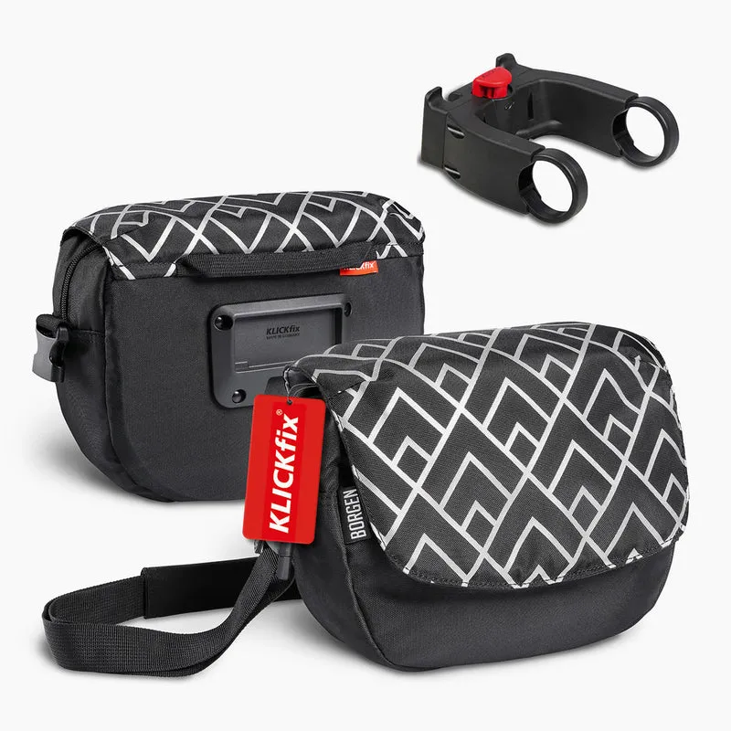 Borgen Lenkertasche mit KLICKFix Adapter – Lenkertasche für das Fahrrad | 5L