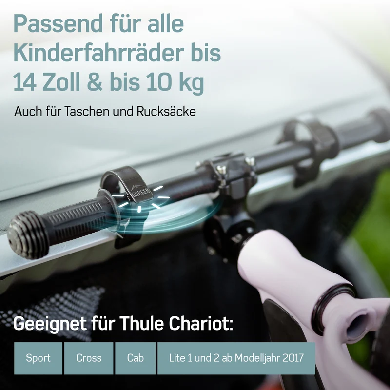 Borgen Clips für Thule Fahrradanhänger
