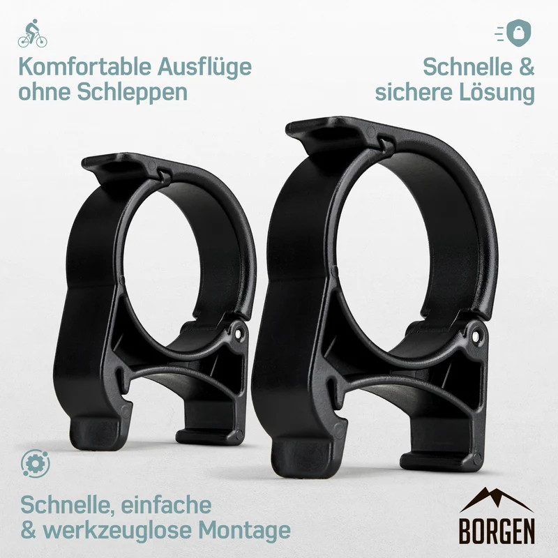 Borgen Clips für Thule Fahrradanhänger