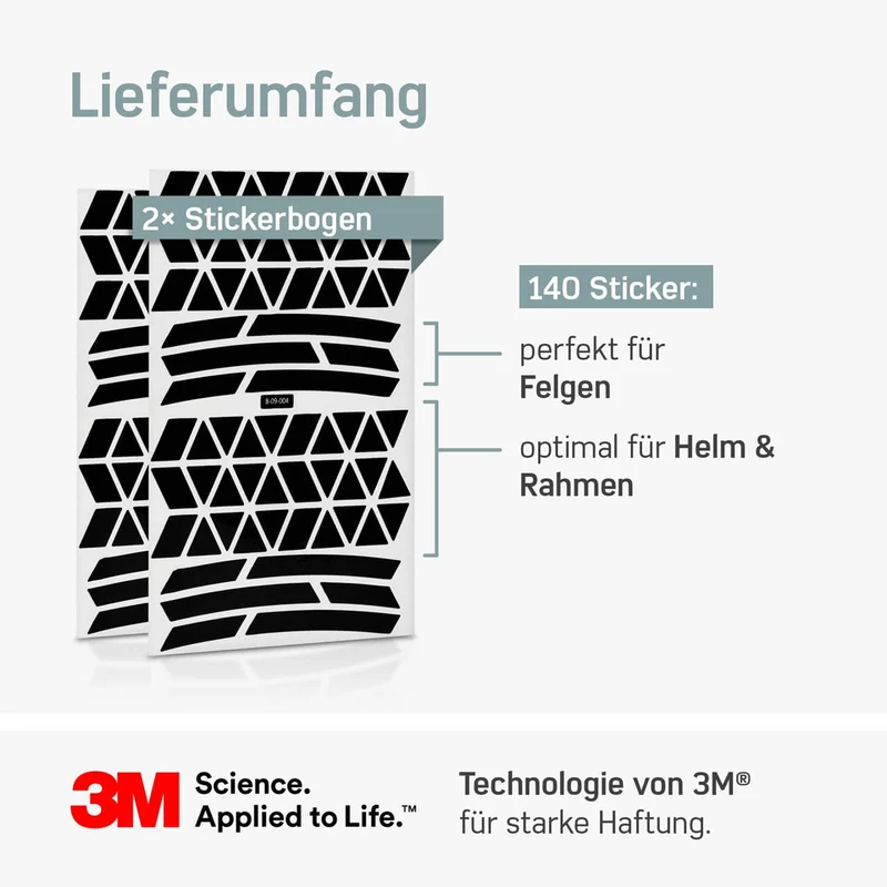 Fahrradaufkleber – Fahrradsticker | Fahrrad Aufkleber Rahmen | reflektierender Aufkleber