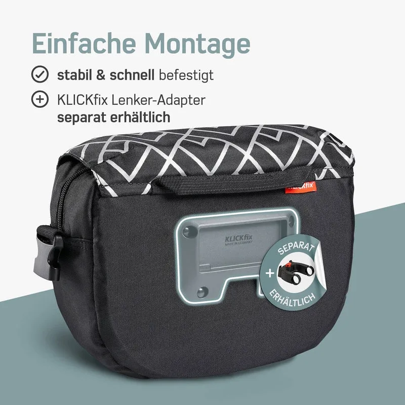 Borgen Lenkertasche mit KLICKfix System – Lenkertasche für das Fahrrad
