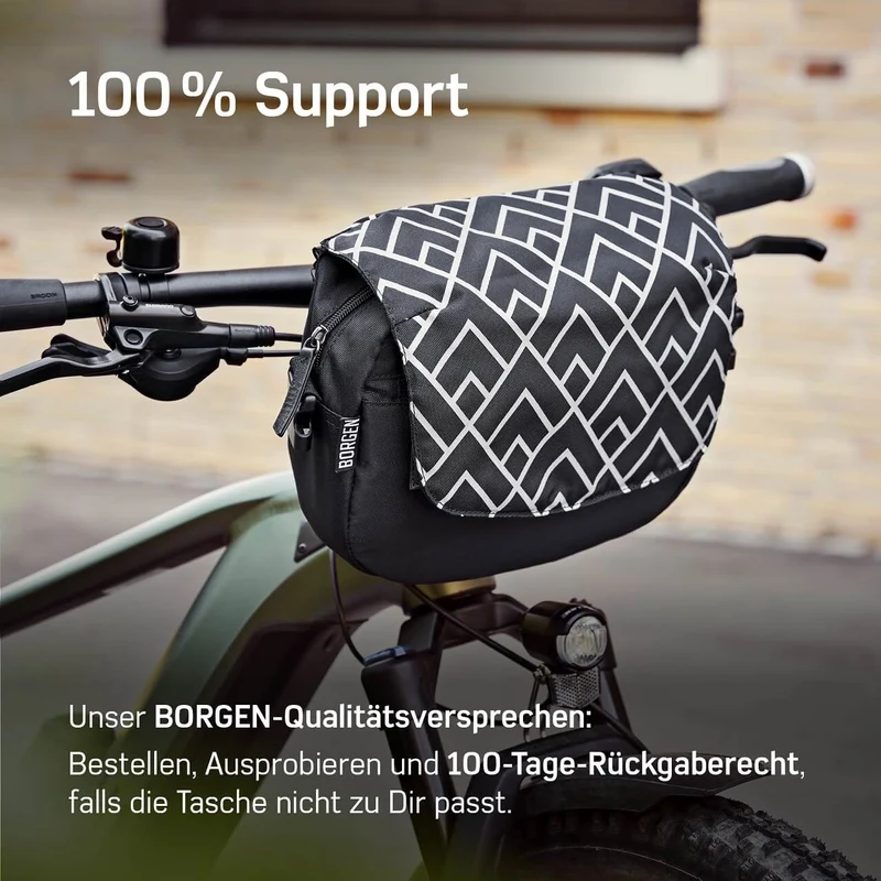 Borgen Lenkertasche mit KLICKfix System – Lenkertasche für das Fahrrad