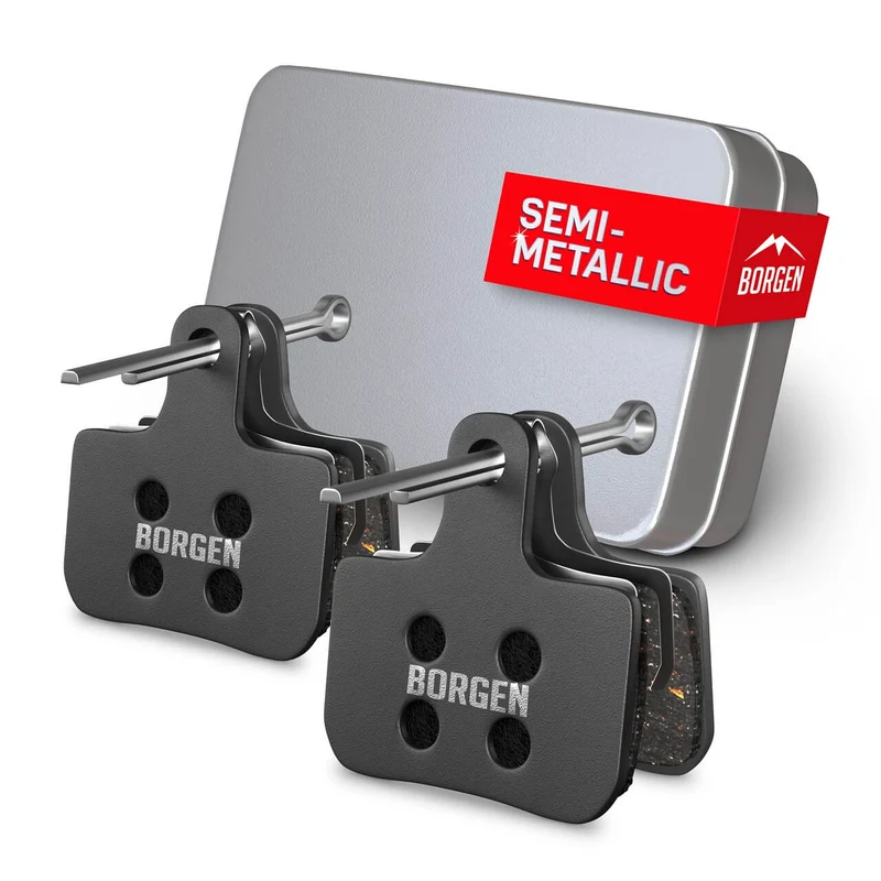 Bremsbeläge (Resin) für SRAM Elixir, XX, DB, Level T, Level TL, Level TLM B1, Ultimate B1 – für Fahrrad Scheibenbremsen | BORGEN