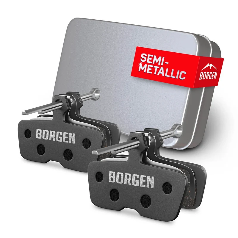 Bremsbeläge (Resin) für SRAM Code (2011-2014), Code R, Code RSC, R (2017), Guide RE – für Fahrrad Scheibenbremsen | BORGEN