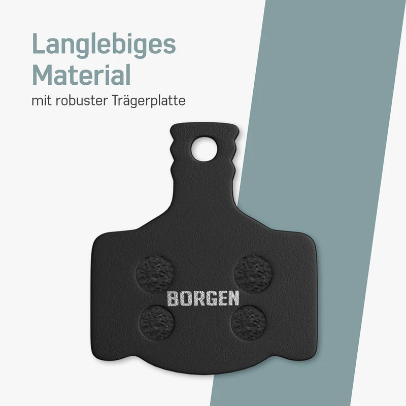 Bremsbeläge (Resin) für Magura MT2, MT4, MT 6, MT8, MT Trail, MT Sport, Typ 7.P – für Fahrrad Scheibenbremsen | BORGEN