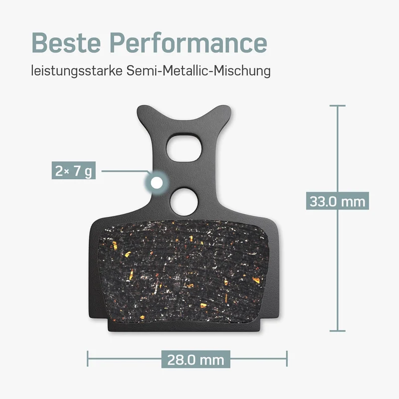 Bremsbeläge (Resin) für Formula The One, R1, RO, RX, T1, Cura – für Fahrrad Scheibenbremsen | BORGEN