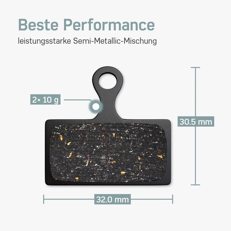 Bremsbeläge (Resin) für Shimano G01S - XTR, SLX, BR-M7000/9000, XT – für Fahrrad Scheibenbremsen | BORGEN