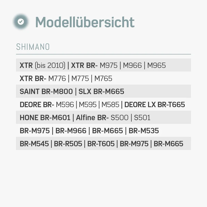Bremsbeläge (Resin) für Shimano A01S - DEORE LX, XTR bis 2010, Saint, Hone – für Fahrrad Scheibenbremsen | BORGEN