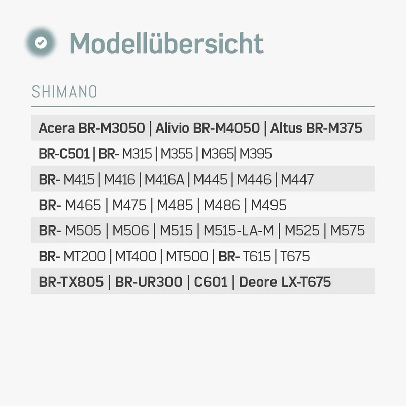 Bremsbeläge (Resin) für Shimano B01s - Altus, Alivio, Acera, Deore, BR-M – für Fahrrad Scheibenbremsen | BORGEN