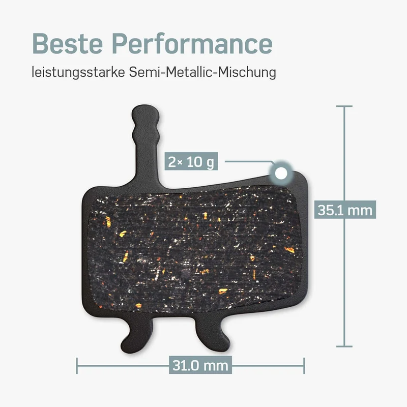 Bremsbeläge (Resin) für AVID Juicy 3/5/7/ BB7/ Carbon & Ultimate – für Fahrrad Scheibenbremsen | BORGEN