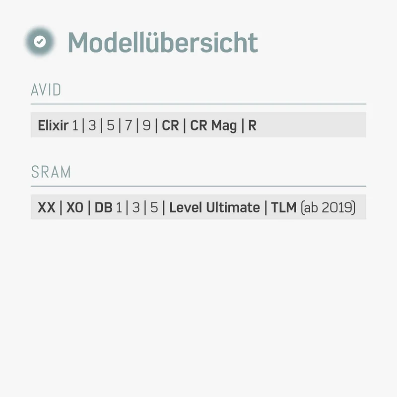 Bremsbelage (Resin) für AVID ELIXIR 1/3/5/7/9 & SRAM XX/X0/ DB 1/3/5 – für Fahrrad Scheibenbremsen