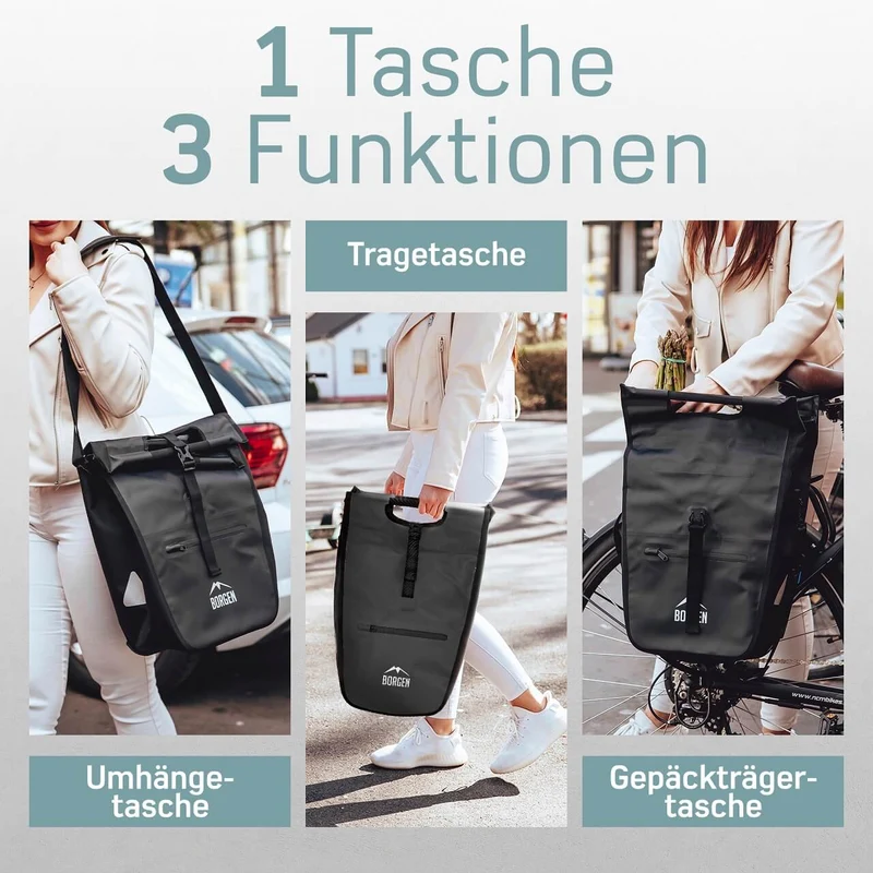 Fahrradtasche E-Bike – Fahrrad Umhängetasche | Mit Kühltasche | Schwarz