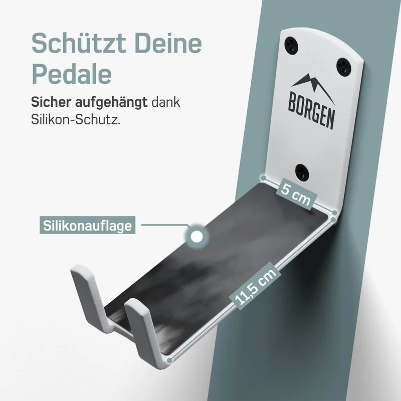 Fahrrad Pedal Wandhalterung – Weiß