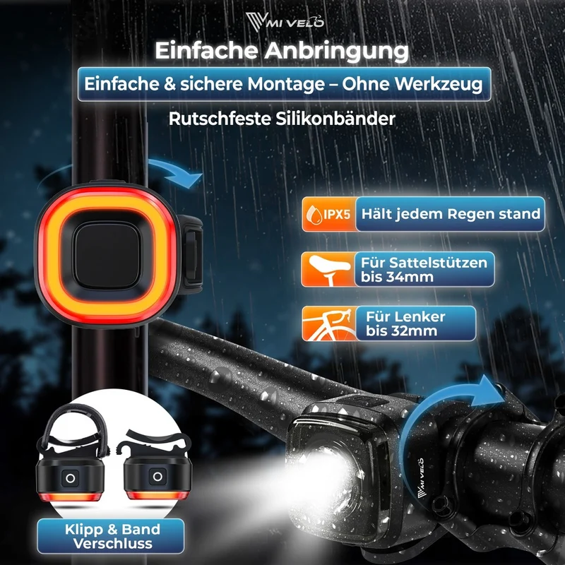 Fahrradlicht LED-Set "COB One"