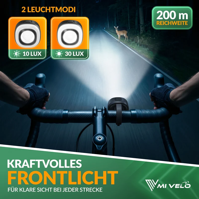 Fahrradlicht LED Set 30Lux "ORBIS One"