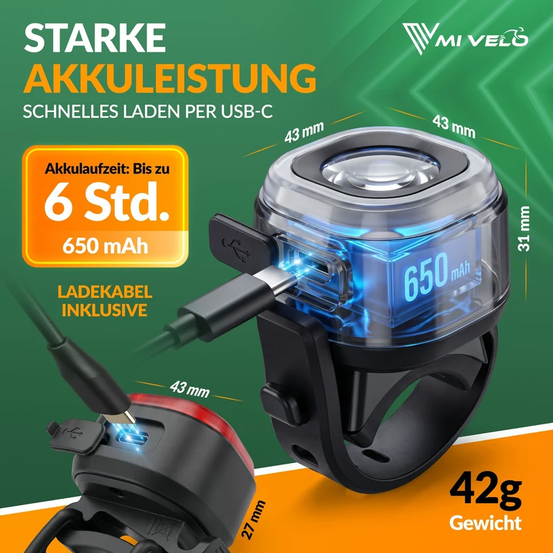 Fahrradlicht LED Set 30Lux "ORBIS One"