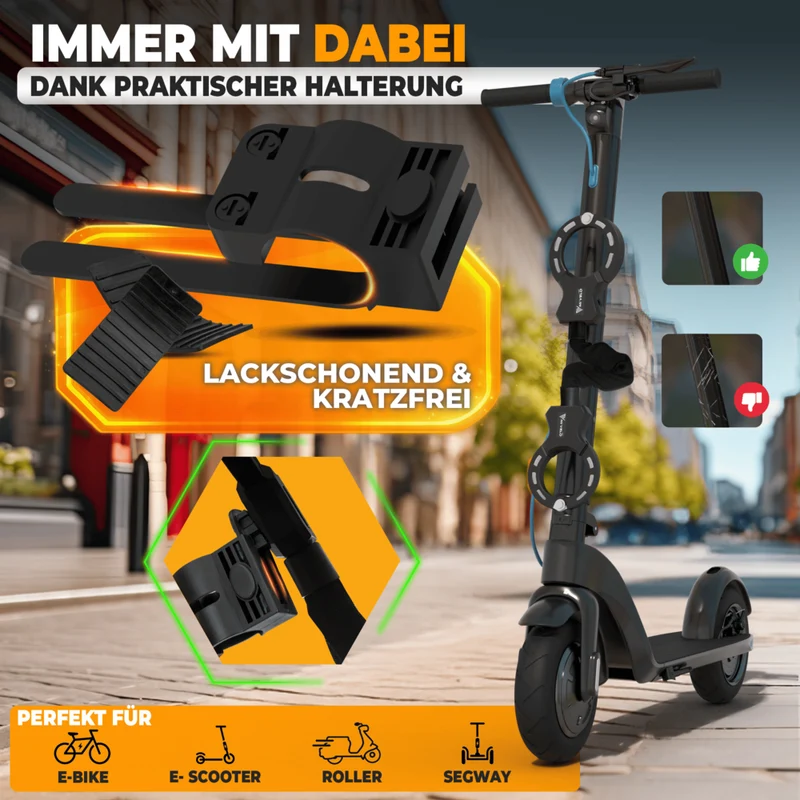 E-Scooter Schloss mit Vierkant-kette
