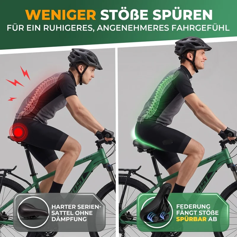 Fahrradsattel mit Federung "COMO"