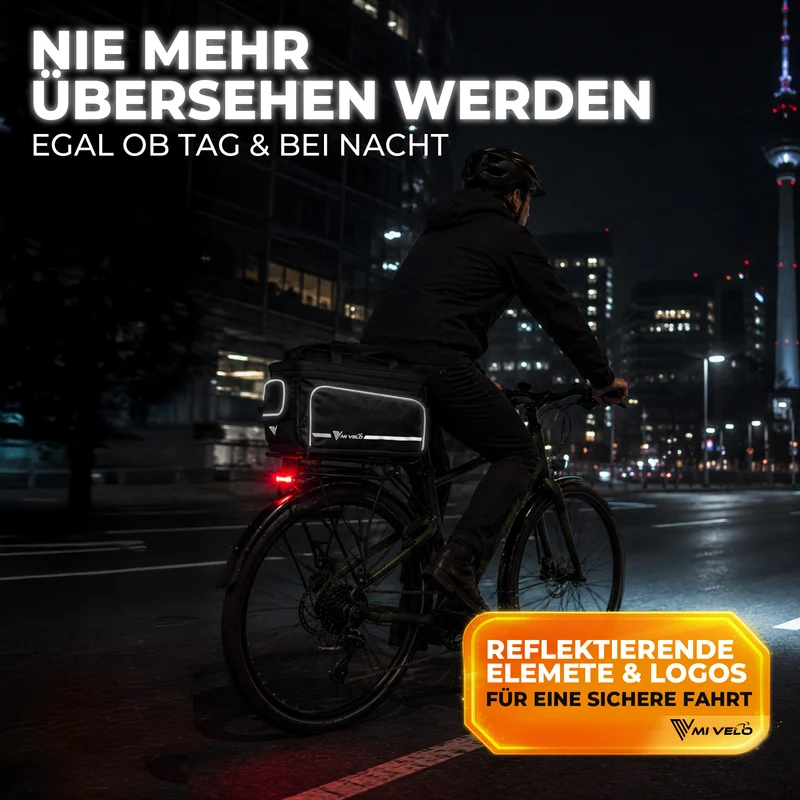 Gepäckträgertasche mit erweiterbarem Volumen "FINN"