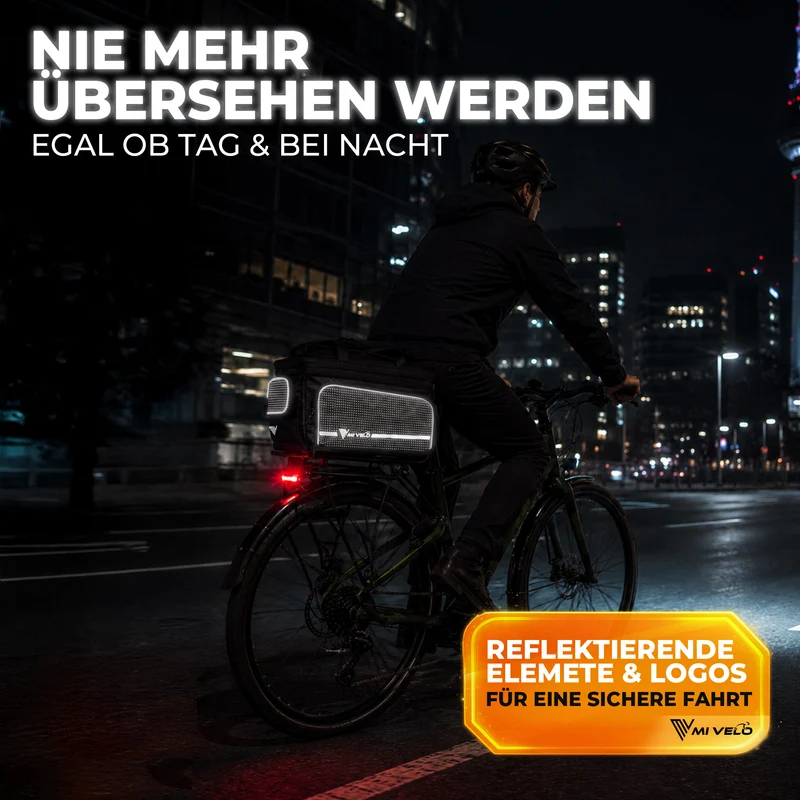 Gepäckträgertasche mit erweiterbarem Volumen "FINN"