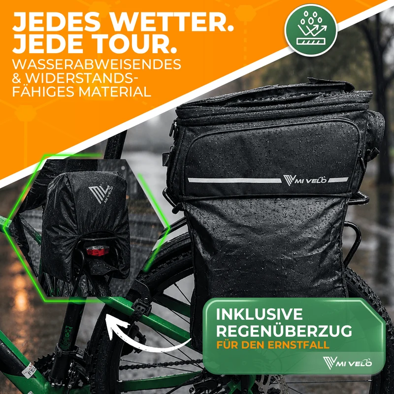 Gepäckträgertasche mit erweiterbarem Volumen "FINN"
