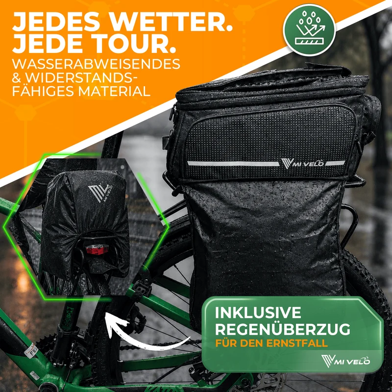 Gepäckträgertasche mit erweiterbarem Volumen "FINN"