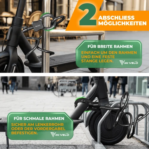 E-Scooter Kabelschloss mit Stahlkern