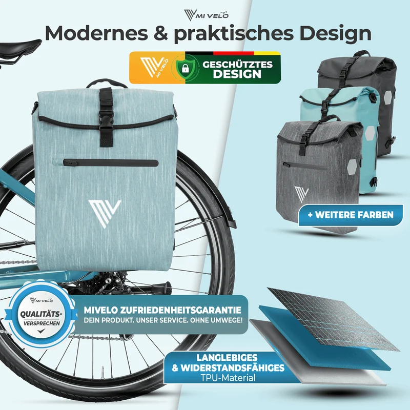 Fahrradtasche mit Rucksackfunktion "LINO"