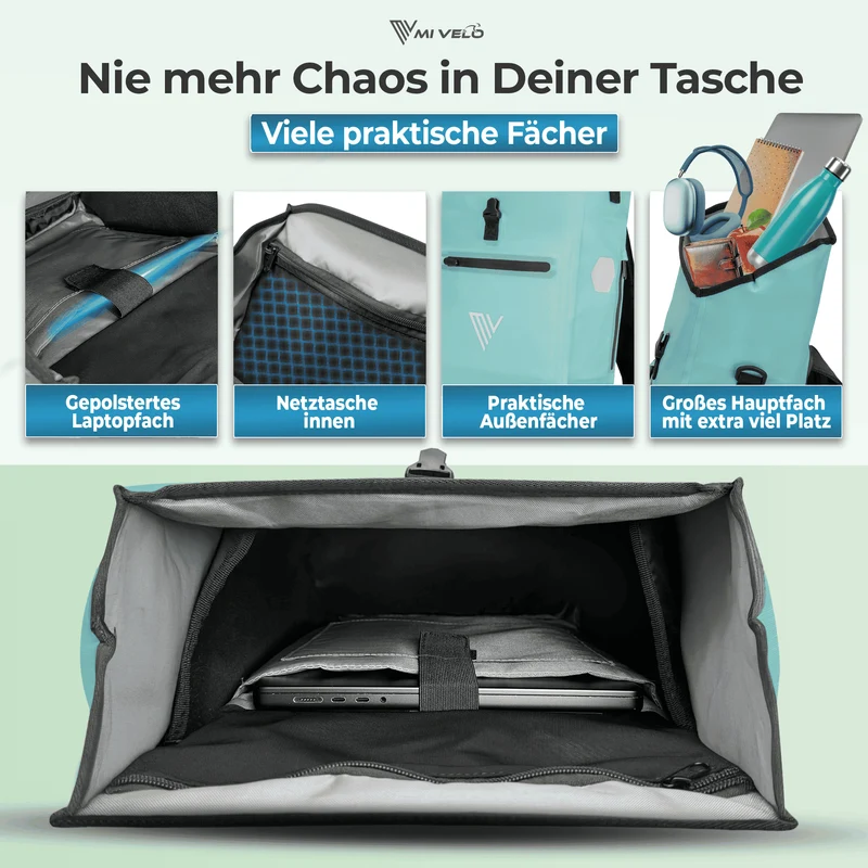 Fahrradtasche mit Rucksackfunktion "LINO"