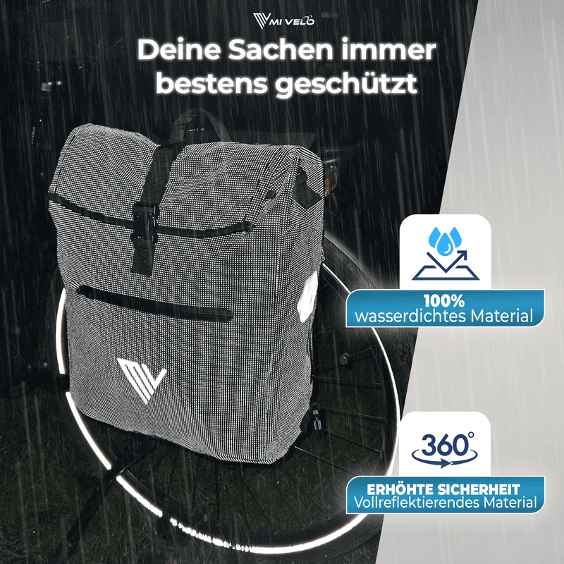 Fahrradtasche mit Rucksackfunktion "LINO"