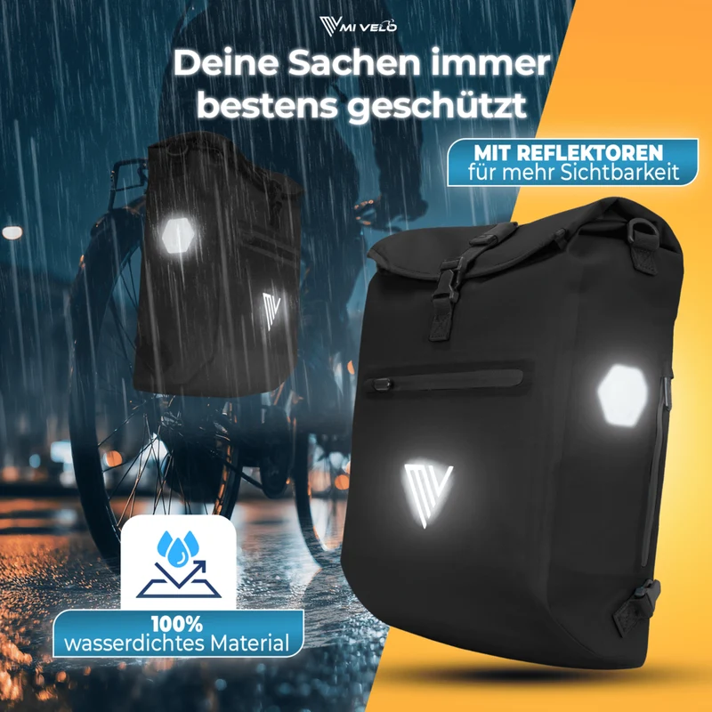 Fahrradtasche mit Rucksackfunktion "LINO"