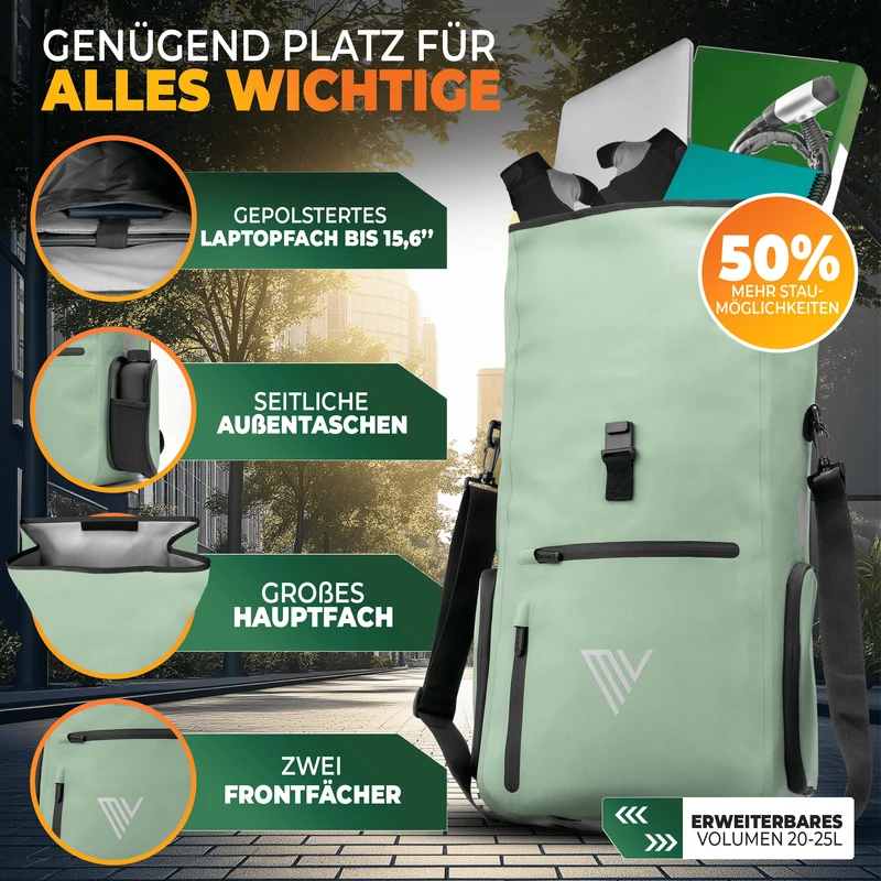 2x EVO Fahrradtaschen + 2x Schlösser