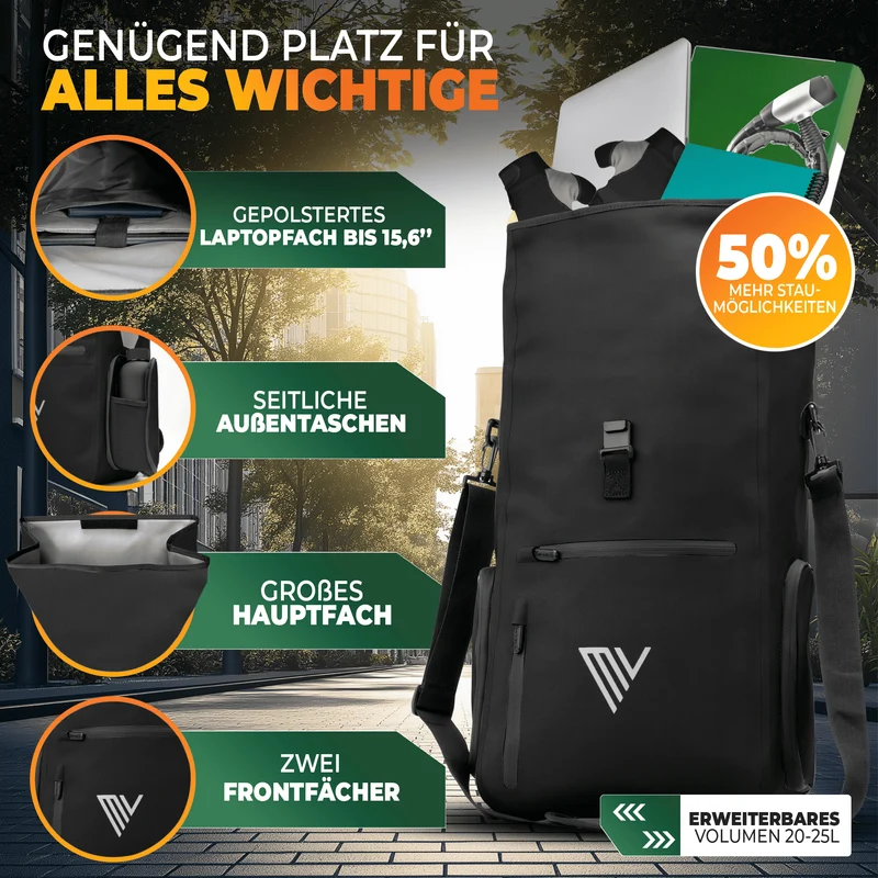 2x EVO Fahrradtaschen + 2x Schlösser