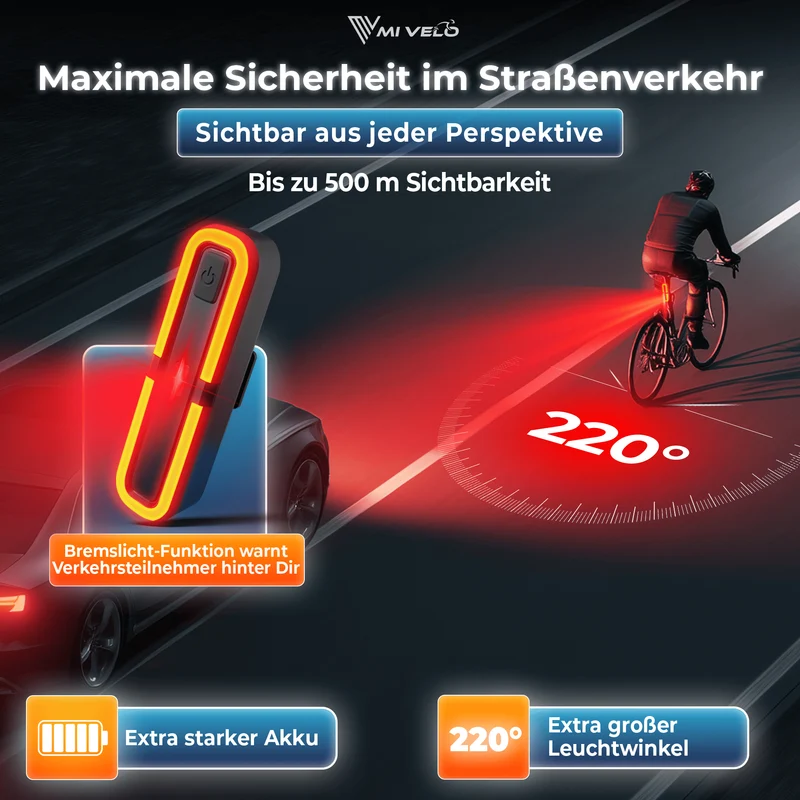 Fahrradbeleuchtung mit COB-Technologie