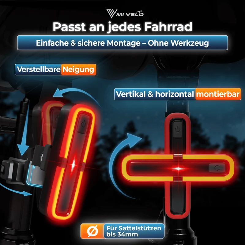 Fahrradbeleuchtung mit COB-Technologie