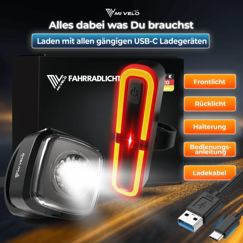 Fahrradbeleuchtung mit COB-Technologie