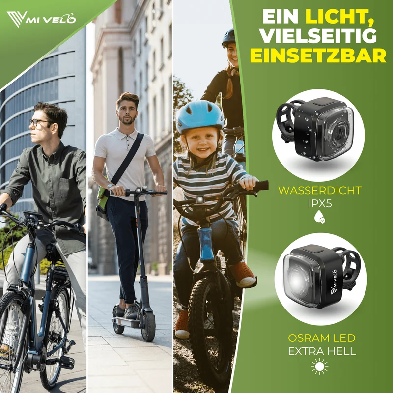 Fahrradbeleuchtung mit COB-Technologie