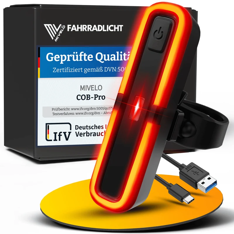 Fahrradbeleuchtung mit COB-Technologie
