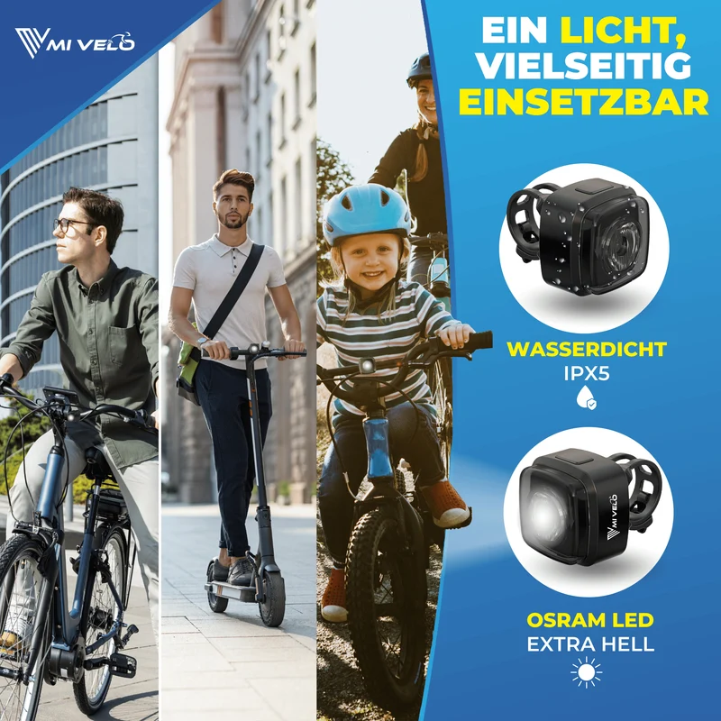 Fahrradbeleuchtung mit COB-Technologie