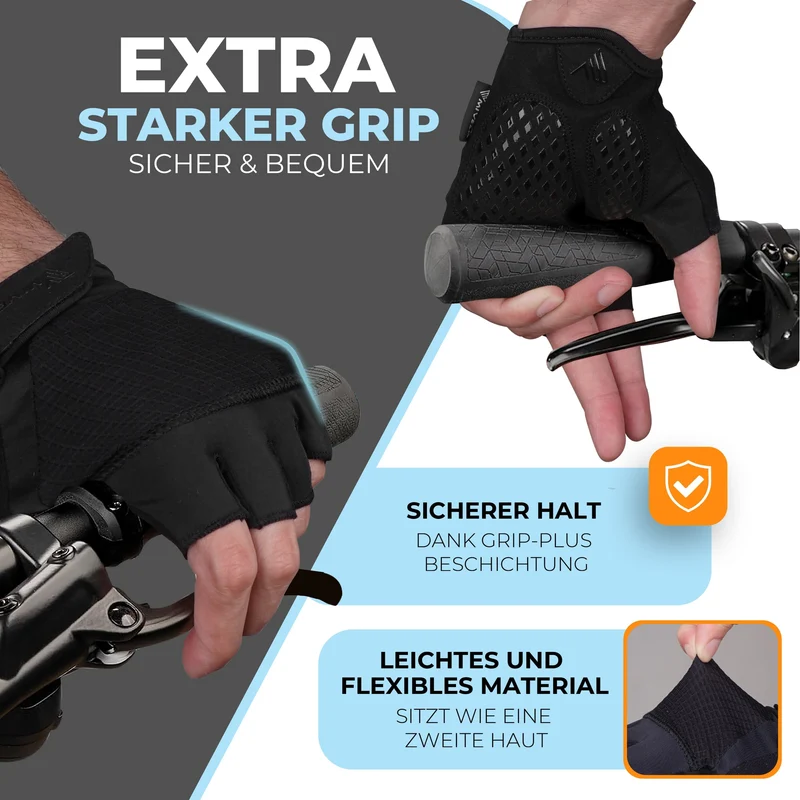 Ergonomische Halbfinger Fahrradhandschuhe „BEN“
